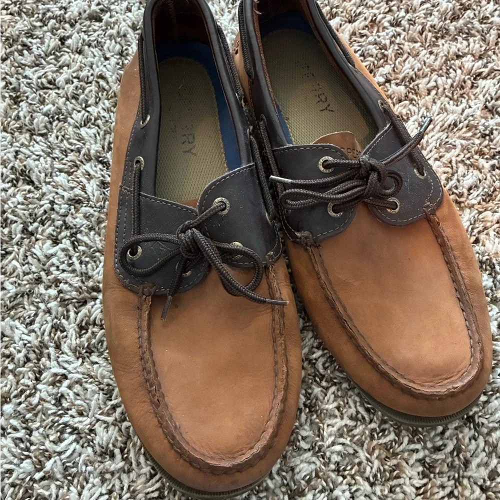 Sperry Authentic Original 2-Tone Leather Boat Shoes – Men’s Size 12, EUC